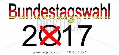 Elections in Germany 2017 - Bundestagswahl, illustration
