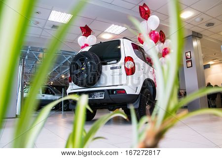 Showroom Of Dealership Chevrolet And Car In It In Kirov City In 2016