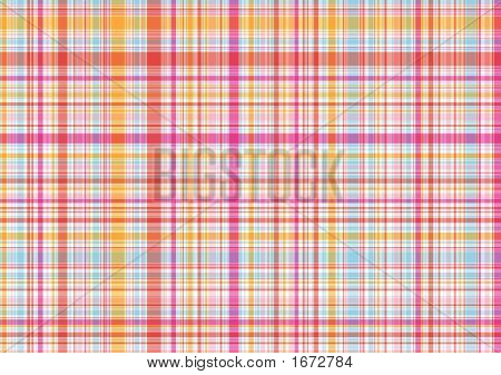 Fucsia rosa e arancio Plaid