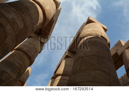 Great Hypostyle Hall at the Karnak Temples of Luxor