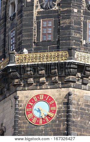Hausmannsturm tower in Dresden - Germany .
