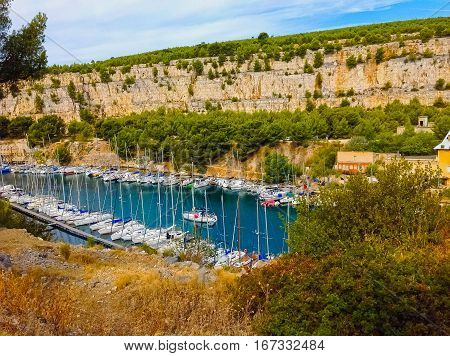Calanque Between Marseille And Cassis, Provence, France