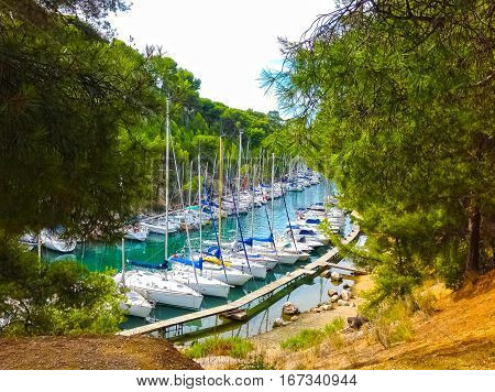 Calanque between Marseille and Cassis Provence France