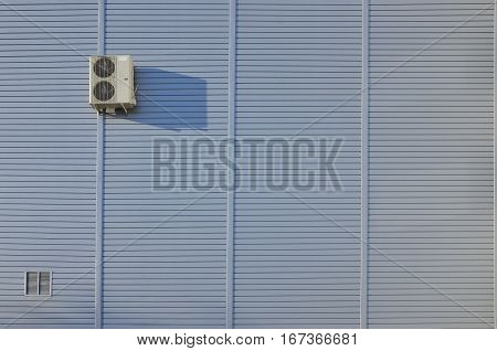 Metal Siding Wall With Air Conditioning