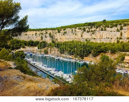 Calanque Between Marseille And Cassis, Provence, France