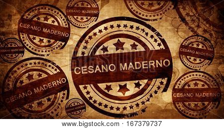 Cesano maderno, vintage stamp on paper background