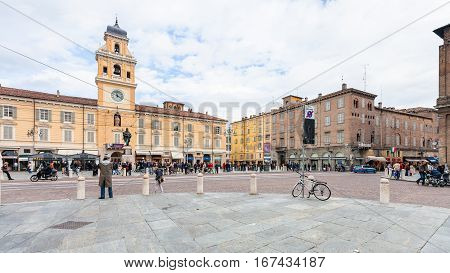 Piazza Garibaldi In Parma City