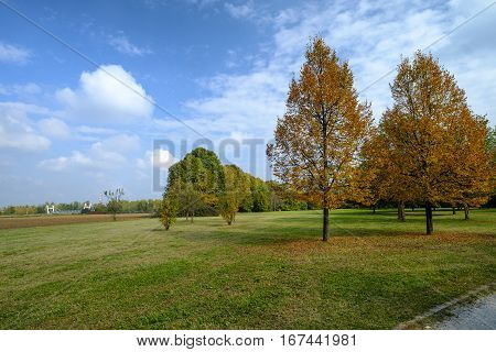 Grugnotorto park (Brianza Lombardy Italy): in october