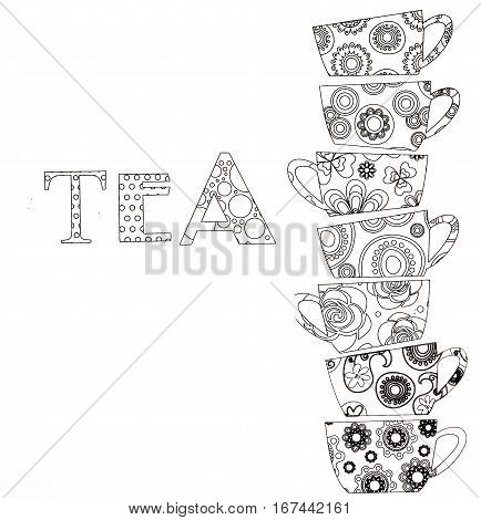 Coloring Pages For Adults,tea