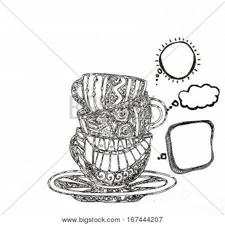 Coloring Pages For Adults,tea