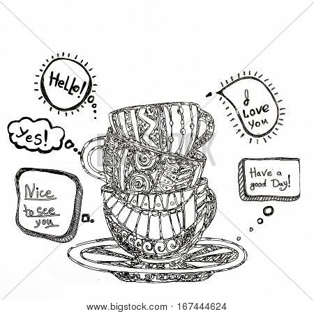 Coloring Pages For Adults,tea