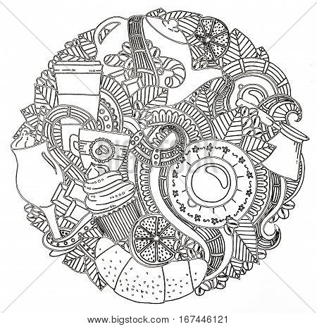 Coloring Pages For Adults,tea