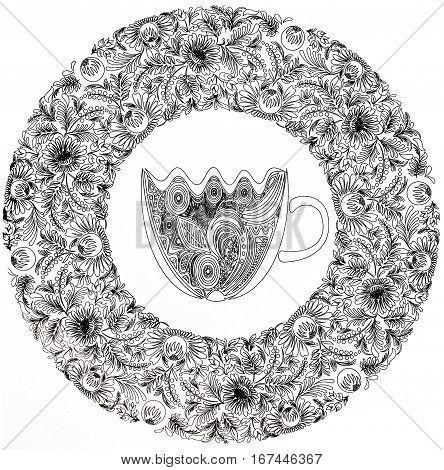 Coloring Pages For Adults,tea