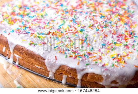 Sugar sprinkle dots, decoration for cake and bekery
