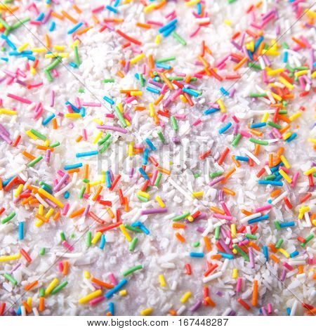 Sugar sprinkle dots, decoration for cake and bekery