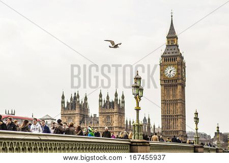 Big Ben At Westminister, London