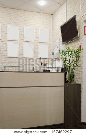 Interior of a reception