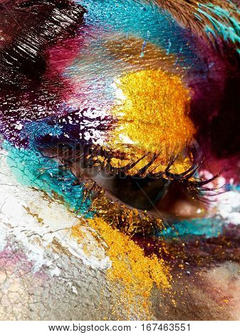 Beauty Concept. Perfect Artistic, Creative Makeup