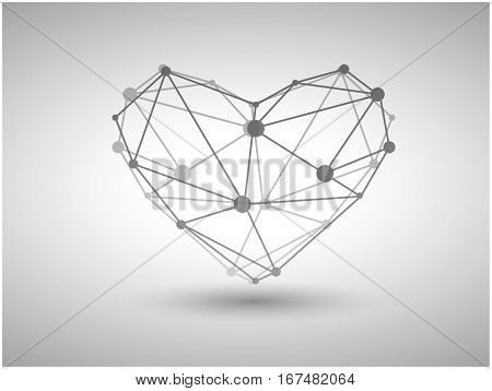 Valentine day background on white background.Vector illustration.