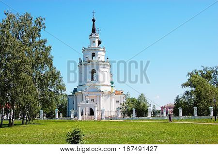 Russia Nizhny Novgorod region Bolshoe Boldino June 2013 Christian cathedral Church of the Assumption of Our Lady
