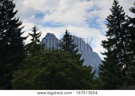 Beautiful countryside around the town of Garmisch