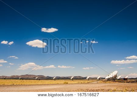 The Very Large Array (VLA) is a radio telescope array in the deserts of New Mexico
