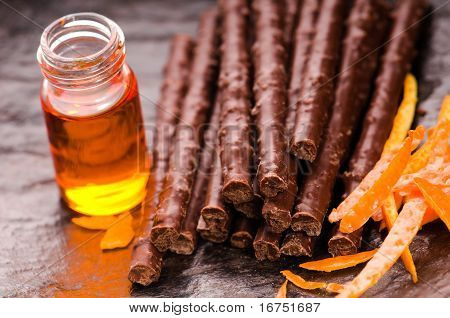 Chokolade Sticks med Orange