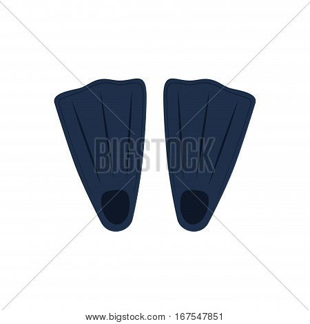 Diving fins isolated icon vector illustration graphic design