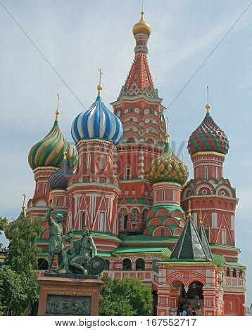 Colourful Saint Basil Church -  Moscov Russia