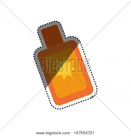 Sun bronzer bottle icon vector illustration graphic design