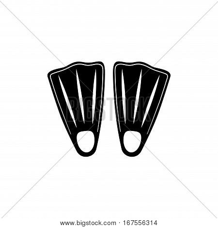 Diving fins isolated icon vector illustration graphic design