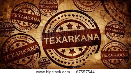 texarkana, vintage stamp on paper background