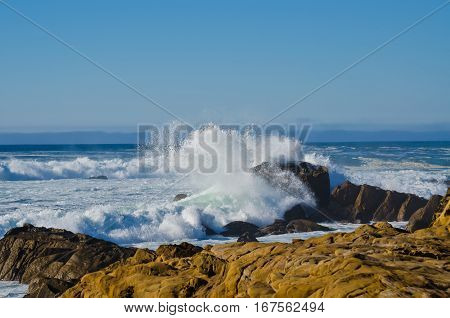 Waves Crashing Salt Point State Park California