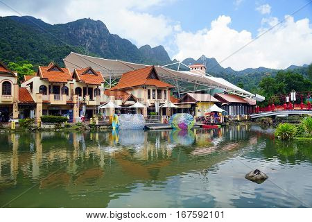 LANGKAWI ISLAND, JANUARY 17, 2017 - Sky Bridge, wellknown landmark in Malaysia, Asia