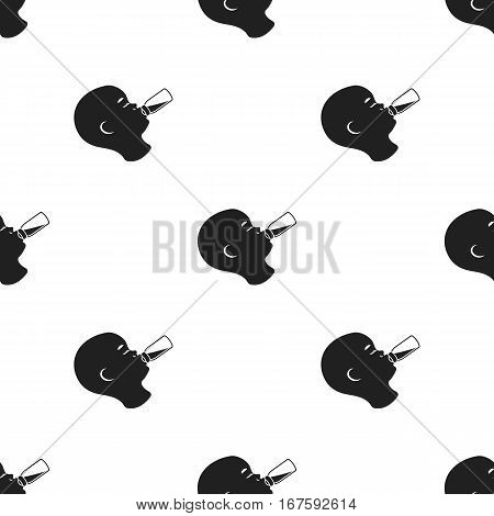 Feeding icon in black style isolated on white background. Pregnancy pattern vector illustration. - stock vector
