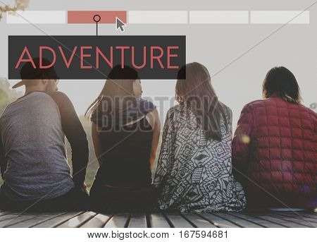 Adventure Destination Discovery Travel Exploration Vacation Icon