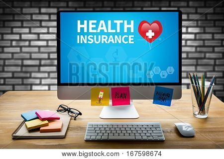 Health Insurance Claim Form , Application Concept  Health Care