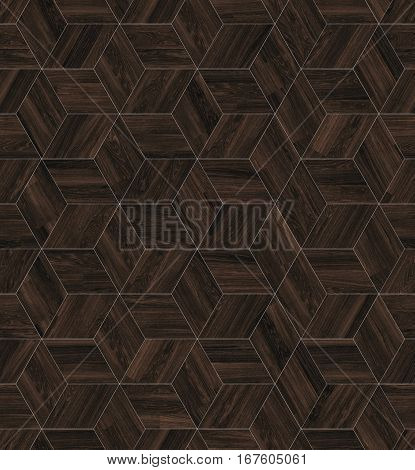 Parquet wood rhombus hexagon repeating floor texture