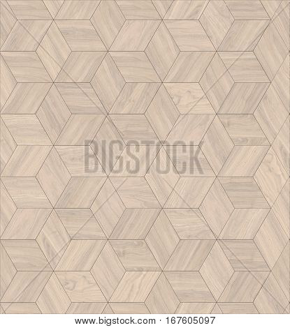Parquet wood rhombus hexagon repeating floor texture