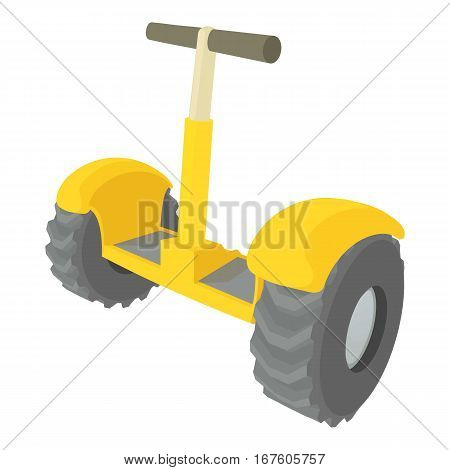 Eco segway icon. Cartoon illustration of eco segway vector icon for web