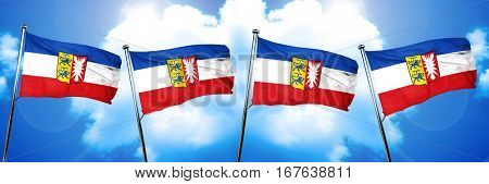 schleswig holstein flag, 3D rendering