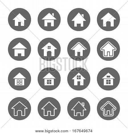 house icons set,vector graphic design Illustration EPS10