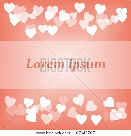 heart bokeh blur decoration background,vector Illustration EPS10