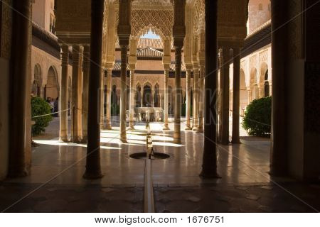 Löwen Terrasse in alhambra