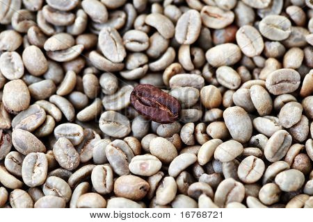 baggrund af ristede og få brændt kaffe bønner - kaffe tid