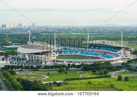 Aerial View Of My Dinh Stadium, Hanoi