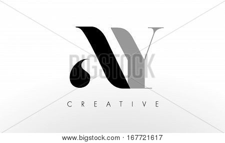 A Y Letter Logo Design. Creative Modern AY Letters Icon Illustration.