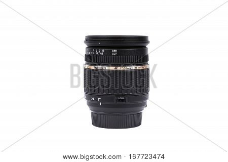 Kyiv, Ukraine - February 28, 2016: Tamron 17-50Mm F/2.8 Sp Af Xr Di Ii Vc Ld Lens For  Dslr Nikon Ca