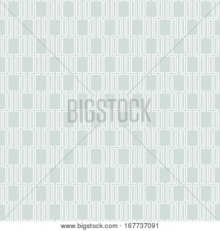 Seamless geometric pattern for your designs and backgrpounds. Modern ornament with repeating elements. Light blue and white pattern