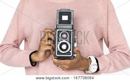 Studio People Shoot Portrait Isolated